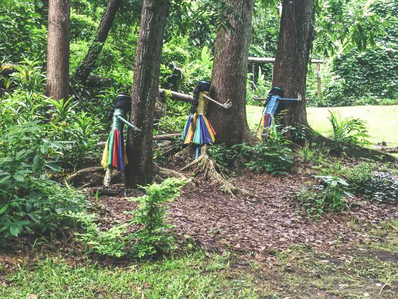 sculpture art at garden of the sleeping giant nadi fiji