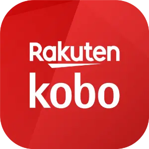 15 Alternatives to Audible | Free & Paid Audiobook Apps Tested Red rounded square app icon with white text reading "Rakuten kobo" in the center.