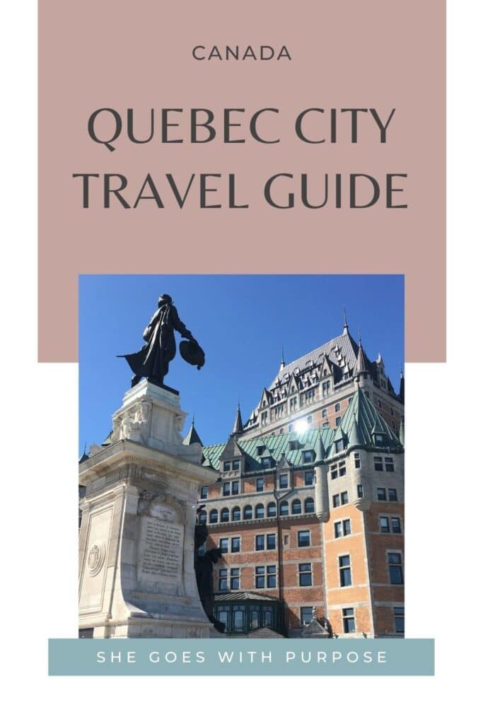 quebec city travel guide pin image