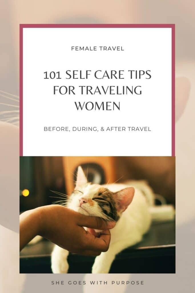 self care tips traveling women