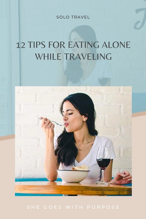 solo travel eating alone