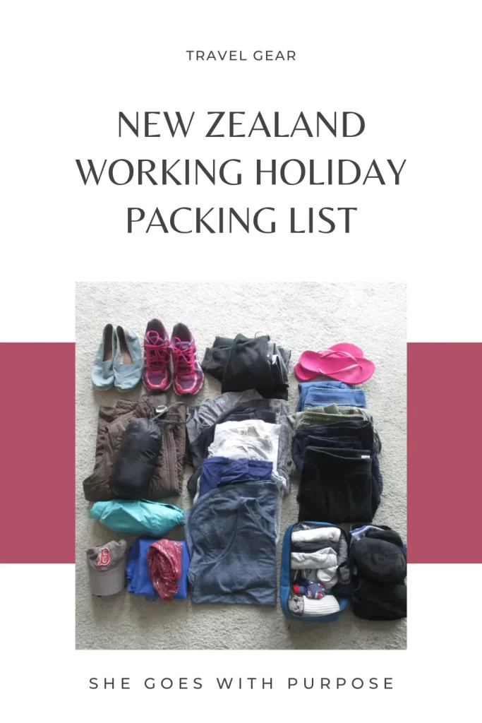 What I packed for a one-year working holiday in New Zealand. Before I left, I planned to work in hospitality, on farms, or maybe even in an office! So, what I brought reflected those expectations. However, plans changed once I got there and I didn't need everything I brought with me.